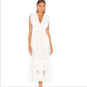 NWT Ulla Johnson white eyelet maxi dress